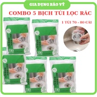 [COMBO] 5 BACKS OF SMART TRASH FILTER Mesh BAGS FOR Sink - Super Cheap BV13