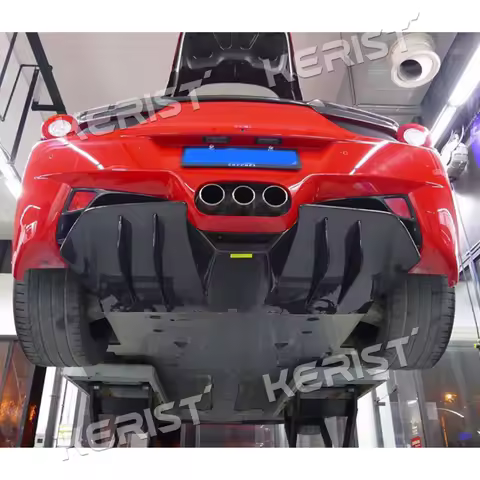 Carbon Fiber Rear Diffuser Surround for Ferrari 458 Italia Spider 2010-2015 Performance Auto Body Pa