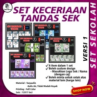 Set Keceriaan Tandas Sekolah 💥 Pelbagai Design & Material