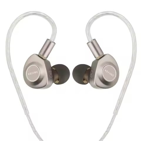 Kefine X ANGELEARS Delci AE 10mm DLC+PU Diaphragm Dynamic Driver IEMs Hi-Fi I n-ear Earphone with Tw