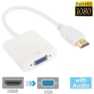 24cm Full HD 1080P HDMI to VGA + Audio Output Cable for Computer / DVD / Digital Set-top Box / Laptop / Mobile Phone / Media Player