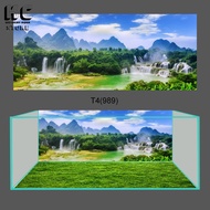 [Free Stickers+Stickers] 3D aquarium stickers Decal 3D model 989, super beautiful fish tank painting