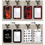 【1】Anime Masked Rider Mrt Card Holder Cute Student Card Holder Boys  Lanyard Card Holder Anime Kamen Rider Protective ID Card Cover