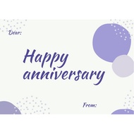 Greeting CARD HAPPY ANNIVERSARY/ GREETING CARD