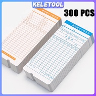 Time Clock Punch Card 100pcs/pack Worker Card KAD PERAKAM WAKTU Time Card