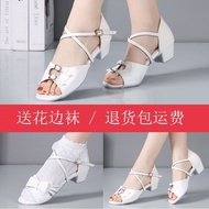 24.7.8 Children's Latin Dance Shoes White Girls' Dance Shoes Children's Dance Shoes Children's Latin