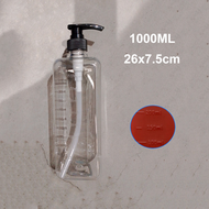 Paket Botol Sirup Plastik 1600ML Pompa Sirup Tempat Sirup Sugar Botol Pump Botol Sauce