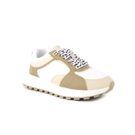 TREND รองเท้าผ้าใบ/รองเท้าหนัง PU ส้น 4.2 CM. รุ่น GALICIA สี TAUPE | รองเท้าผ้าใบ ผู้หญิง