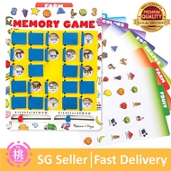 Melissa and Doug Flip to Win Travel Memory Game - Wooden Game Board, 7 Double-Sided Cards