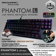 Tecware Phantom L, Low Profile RGB Mechanical Keyboard 87 (3 Switch Options)