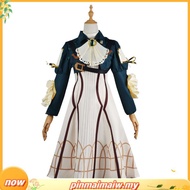 Anime Violet Evergarden Cosplay Violet Evergarden Full Set Wig Suit Women Long Skirt Costume Dress