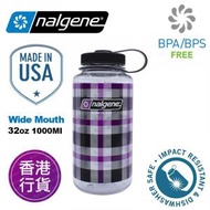 香港行貨 Original Wide Mouth 32oz 闊口 無雙酚 A 水壺 水樽 (1000ml) Purple Plaid 682020-0132