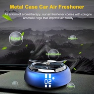 DRO_ Solar Powered Air Freshener Portable Solar Car Air Freshener Aromatherapy Diffuser with Automatic Rotation Interior Decoration Accessory for Car