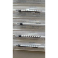 *Sold In 5 Pieces (Black Head) LDS* 1 Ml Syringe. Syringe Nipro 5 LDS