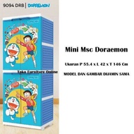 LEMARI PAKAIAN ANAK MICKEY MINNIE HELLO KITTY DORAEMON AVENGER POWER PUFF BEN 10 PLASTIK