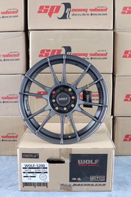 (4วง) ล้อแม็กซ์ WOLF-5200 ขอบ16 กว้าง7นิ้ว  8รู100-114.3 ออฟ35 สีกัน