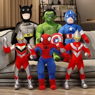 Avengers Hero Plush Toy Ultraman Doll Spiderman Batman Captain America Hulk *%