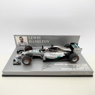 Ready Stock 1: 43 Mini Cut F1 Mercedes Fleet 2014 Hamilton W05 Malaysia Station Car Model
