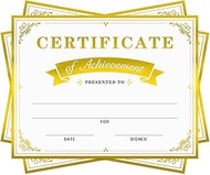 35 Pcs Gold Foli Certificate of Completion Awards Certificate of Achievement for Students Teachers S