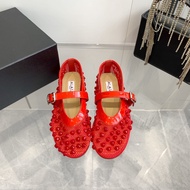 Alaia Ladies 2026 Summer New Style Woven Hollow Flat Shoes