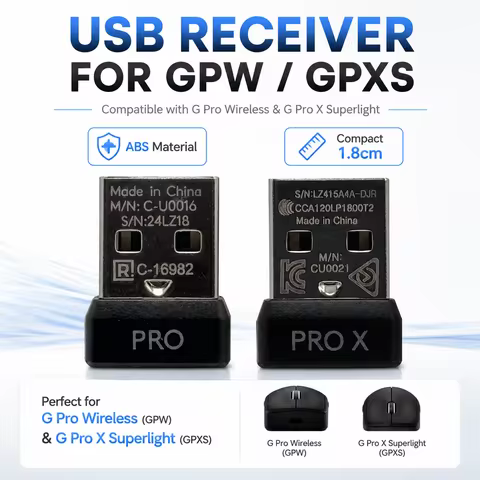 USB Receiver for Logitech G Pro Wireless GPW GPXS G Pro X Superlight Mouse Replacement Wireless Gami