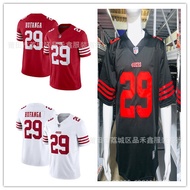 Same Day Delivery!!NFL49 People San Francisco 49ers 29 #Hufanga Boys Rugby Jersey W3ZG