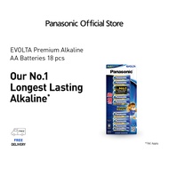 Panasonic Premium Alkaline Battery Evolta AA 18pcs LR6EG/18B