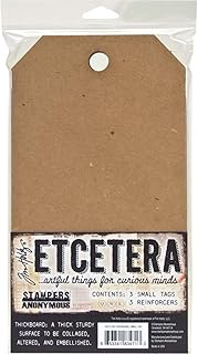 Stampers Anonymous THETC003 Tim Holtz Etcetera Small Tag 5.5"X10"