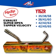 HPSP RACING Y15ZR 35MM 38MM 42MM EXHAUST SUPER OPEN TAPPER VELOCITY Y15