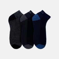 Byford 3 Pairs BMS277481 Mens Half Terry Ankle Socks