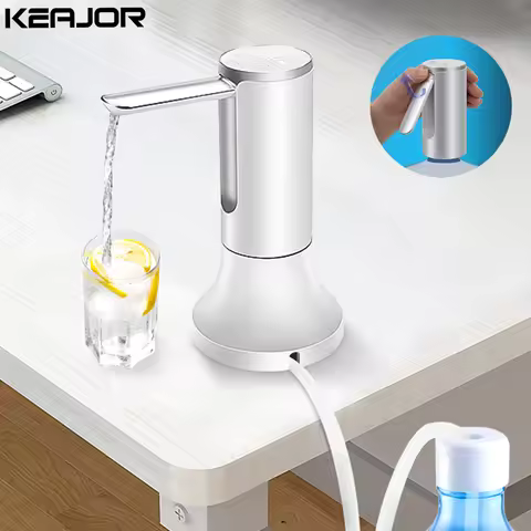 Electric Water Gallon Pump Foldable Automatic Water Dispenser 19 Liters Bottle Rechargeable Desktop