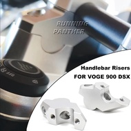 New 1 pair Motorcycle Accessories Silver Handlebar Riser Bar Mount Handle Clamp For Voge 900 DSX DSX