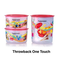 Tupperware รุ่น Throwback One Touch เก็บขนมอันแสนพิเศษในกระปุกเพื่อความกรอบนาน