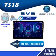 SVS ULTRA SERIES QLED TS18 2GB RAM + 32GB ROM 4G DSP CAR ANDROID PLAYER - 9"/10.1" inch