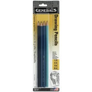 General Pencil Graphite Drawing Pencil Set HB,3B,5B,6B Card 4pc