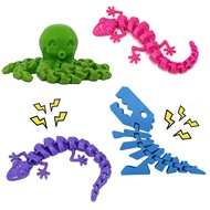 4 Pieces T-Rex Toy Dinosaur Octopus Gecko TREX Toy, Sensory Toy Octopus Toys for Boy Girl Tween Teen