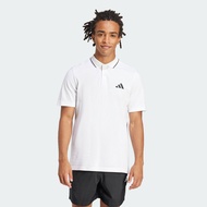 adidas Lifestyle Essentials Small Logo Piqué Polo Shirt Men White JE9020
