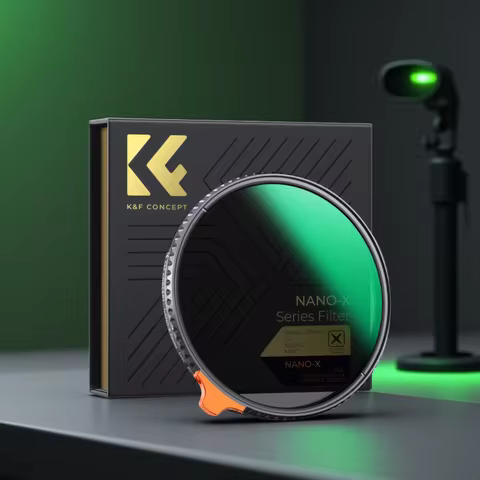 K&F CONCEPT ND2-32 1/4 Black Mist Diffusion Camera Filter lens Variable 2 in 1 ND Filters Video 49mm