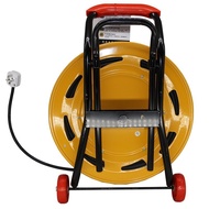 6 Socket Large Reel 100m Cable Reel Sliding Reel Mobile Reeling Reel Plug-In Cable Reel 50m Meter Li