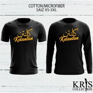 Kelantan Jawi Tshirt Jersey Microfiber | Baju Cotton 100%