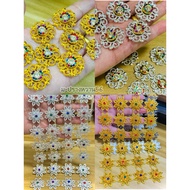 Silver/Gold Necklace Decorated With High-Class Diamonds Size 21-25 Mm Packed In 50 Pieces Per Bag ️Y