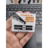 Electroplating Anti-dust Net Apple Mobile Phone Metal Speaker Anti-dust Sticker Suitable for iPhone 