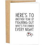 [Coisíní] Funny Anniversary Card for Boyfriend Girlfriend, Wedding Anniversary Card from Husband Wif