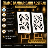 Frame Gambar Daun Abstrak – Hiasan Rumah Moden Gaya Muji IKEA Untuk Deko Rumah