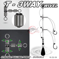 T-3WAY ROLLING SWIVEL SWIVEL DROP SHOT/ THREE-WAY SWIVEL/