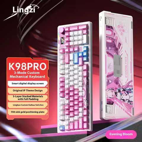 Lingbao K98pro Mechanical Keyboard Customized Wireless Bluetooth Triple Mode Esports Office Gaming D