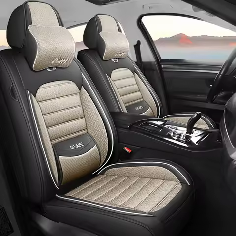 Universal Leather Summer Breathable Car Seat Covers For audi a4 b5 toyota raize mercedes ml w164 Fit