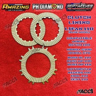 Lifan 110 Clutch Lining Set Skygo100, C100 C70, Rusi DL 110, Rusi MP 100 / 110, Zest, Nicess, Idol