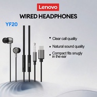 Lenovo YF20 Wired Headphones 3.5mm jack in-ear design Type-C gaming sound positioning HD calls noise