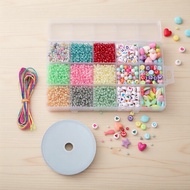 Boxed Glass Seed Beads Alphabet Mix, Jewelry Making Craft Set for Bracelets & Necklaces Manik Benih 